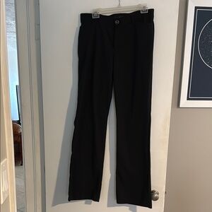 Lee Black Tailored Trousers with Subtle Flare